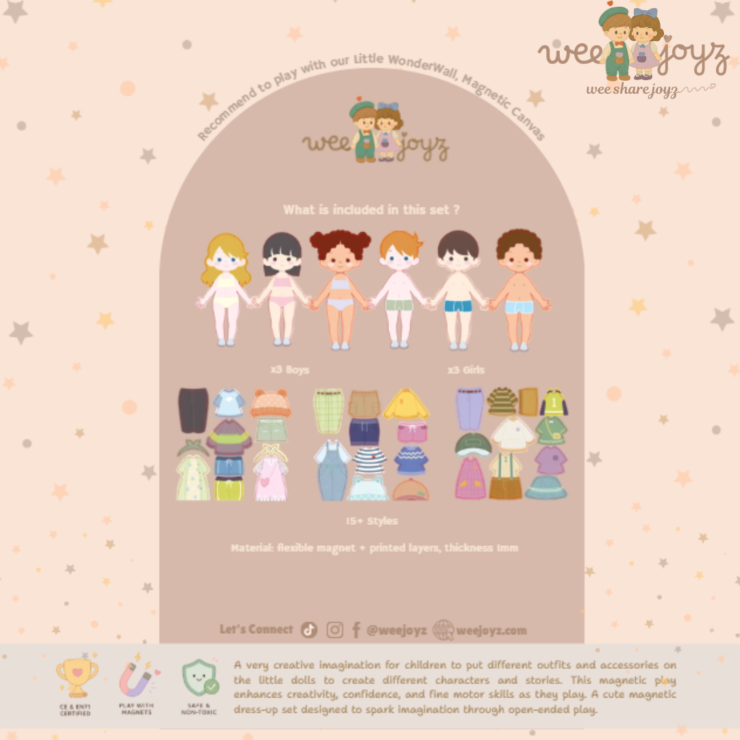 MAGNETIC DRESS-UP DOLLS[WEEJOYZ]