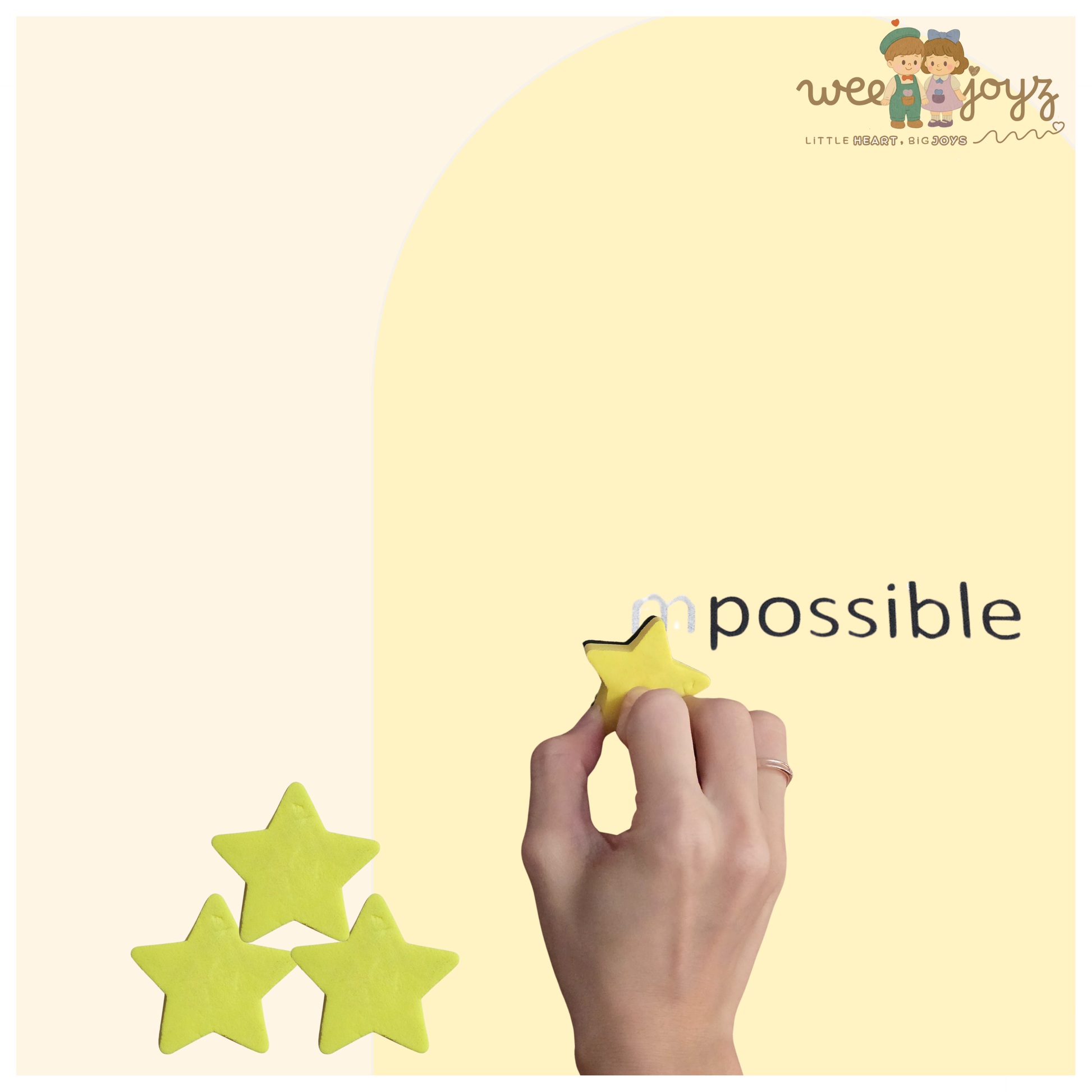 WONDER MAG- MINI STAR SHAPE DUSTER [YELLOW][WEEJOYZ]