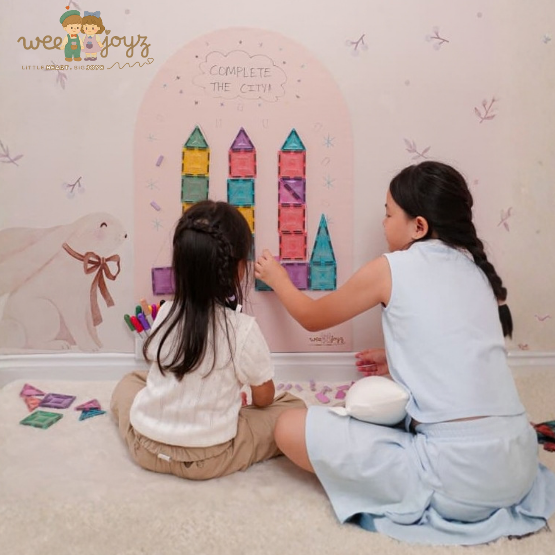 Diamond Magnetic Tiles Set [7.5cm][50pcs][Weejoyz]