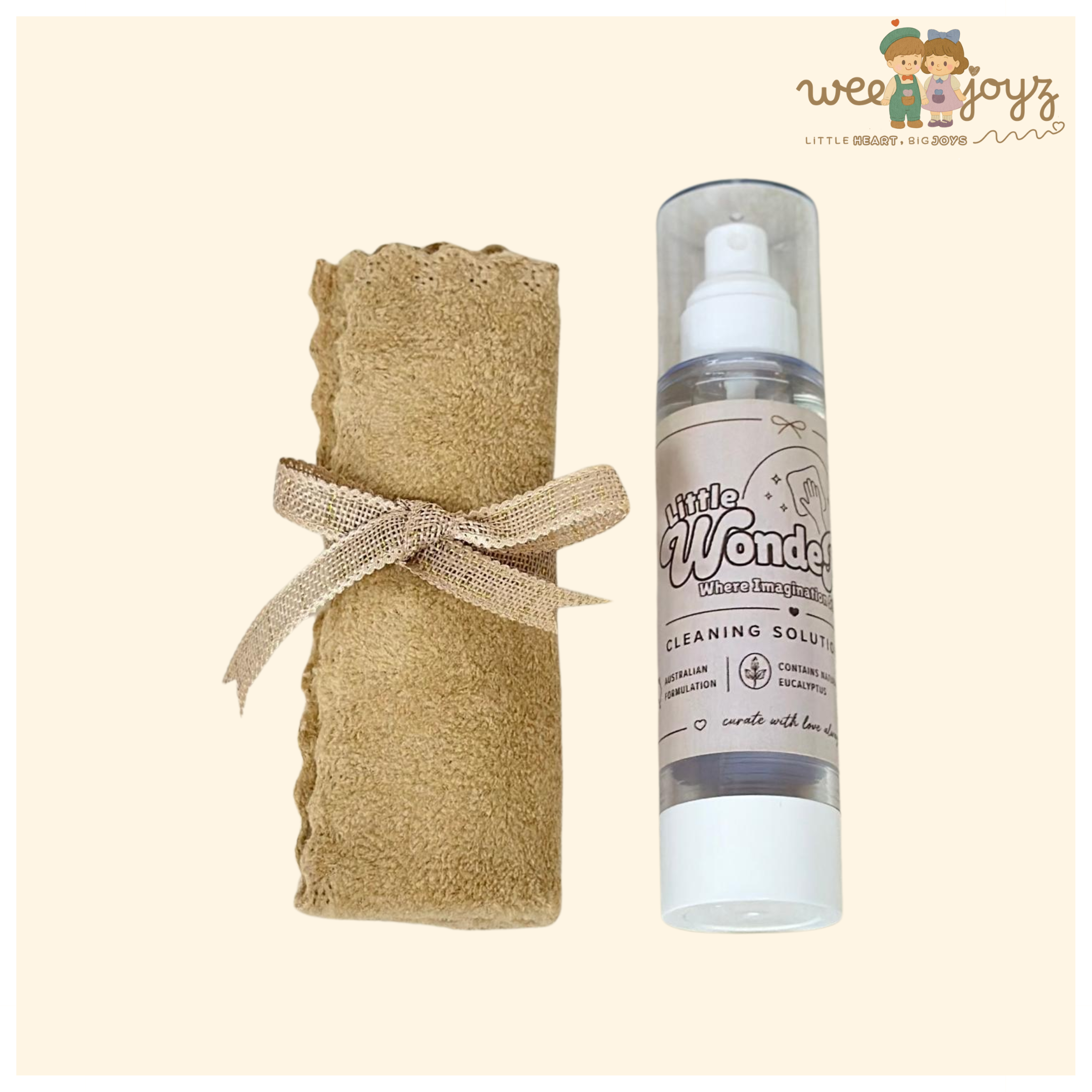 WONDER'S CLEANSING SOLUTION KIT[100ML][INCLUDE CLOTH][WEEJOYZ]