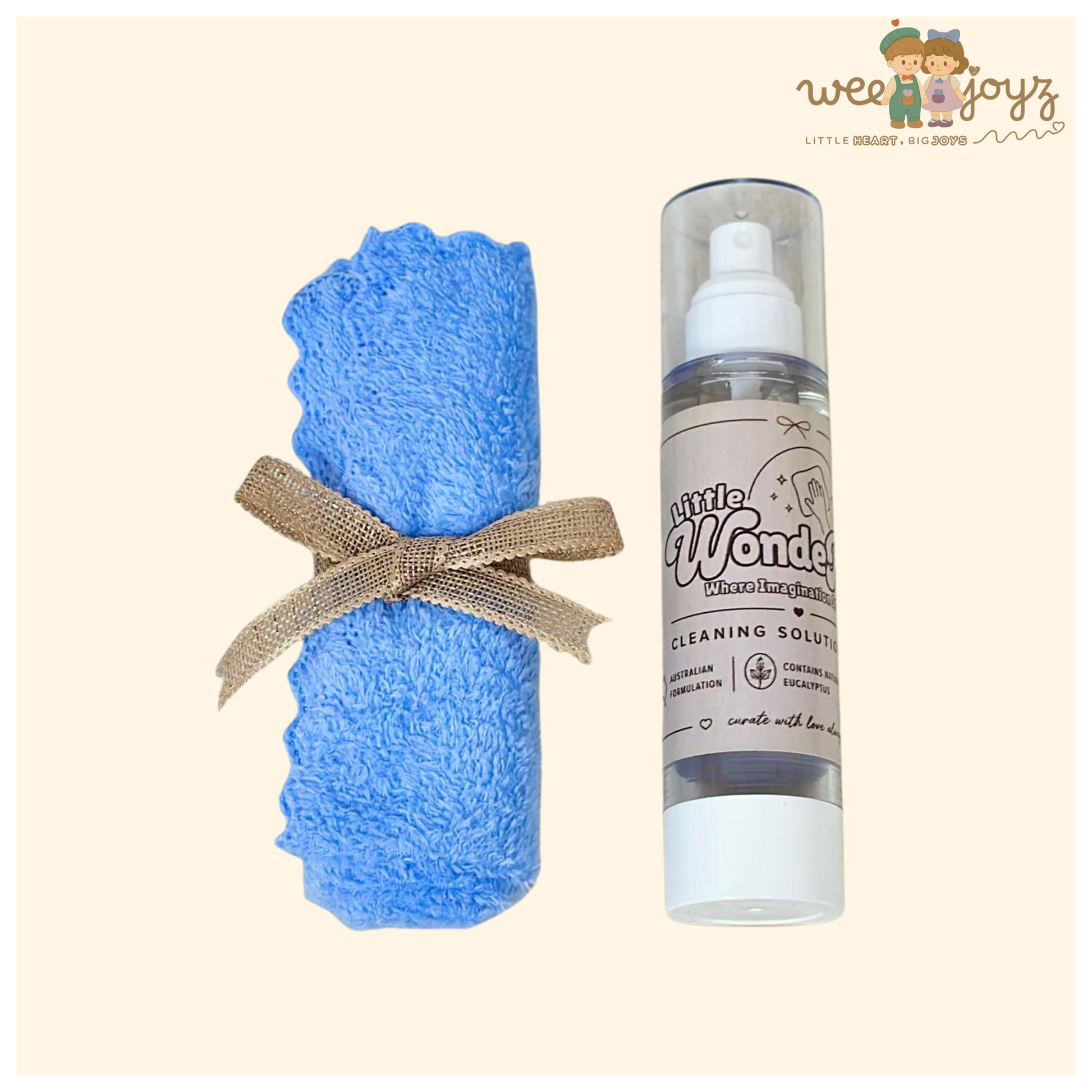 WONDER'S CLEANSING SOLUTION KIT[100ML][INCLUDE CLOTH][WEEJOYZ]