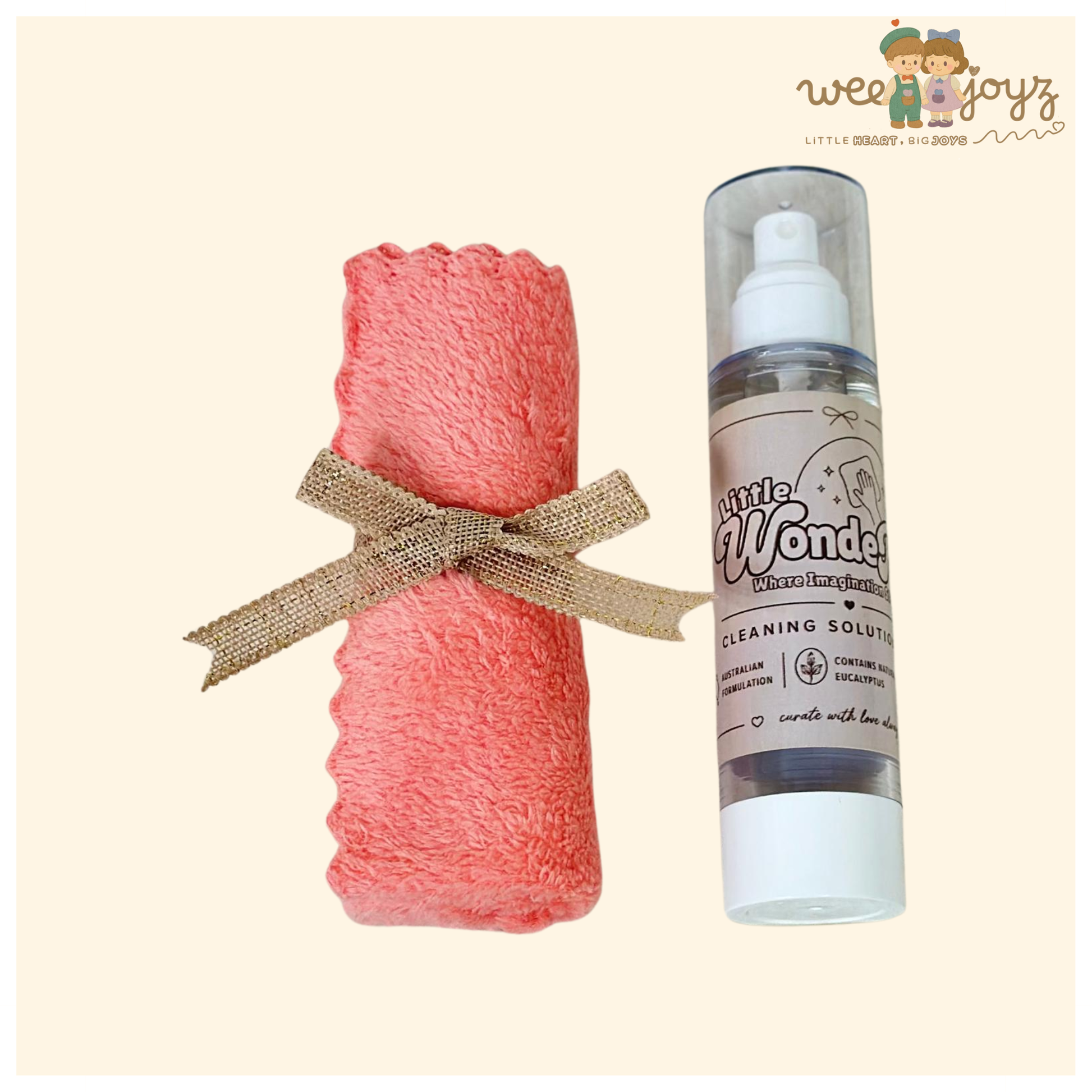 WONDER'S CLEANSING SOLUTION KIT[100ML][INCLUDE CLOTH][WEEJOYZ]