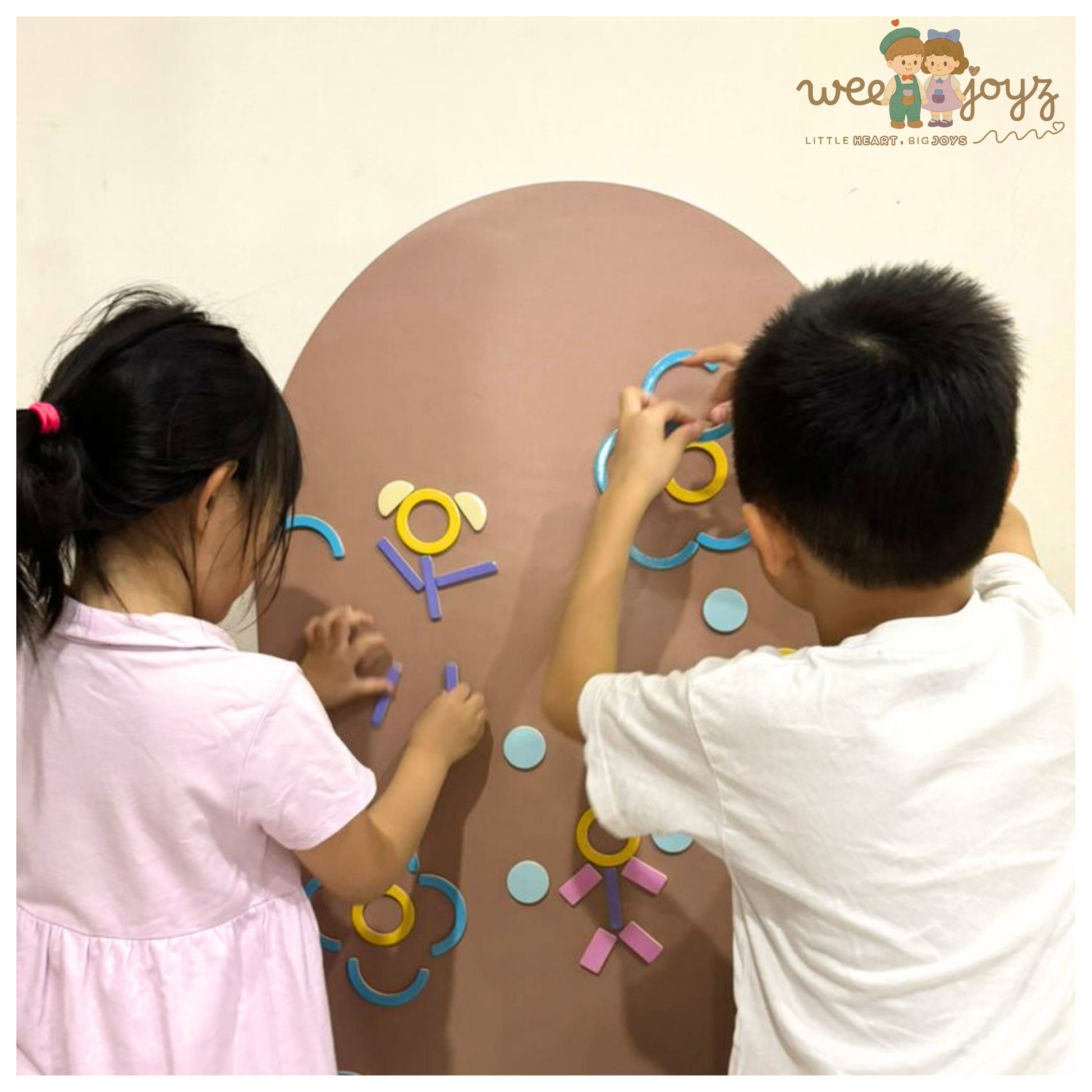 WONDER PREMIUM WOODEN MAG-SHAPE SET [180 PIECES][WEEJOYZ]