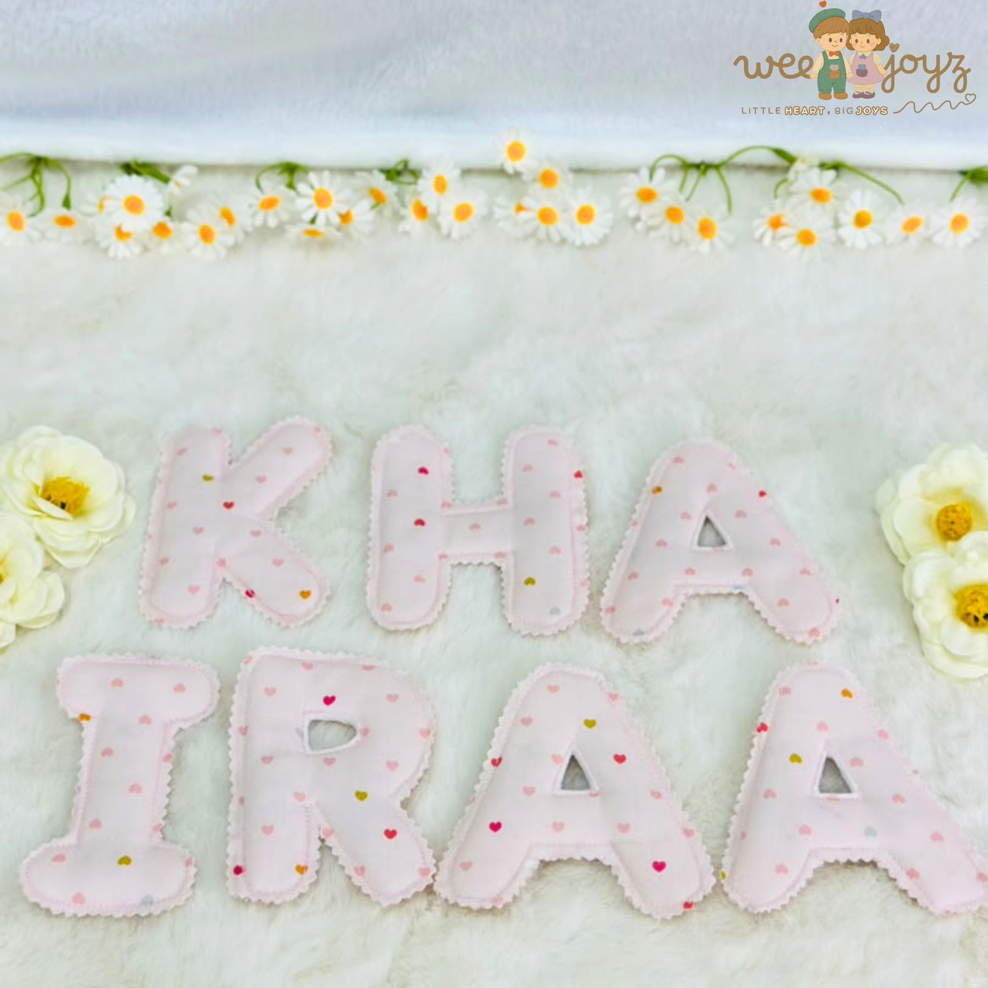 CUSTOM FABRIC MAG- LETTERS 15CM (1 LETTERS)[WEEJOYZ]