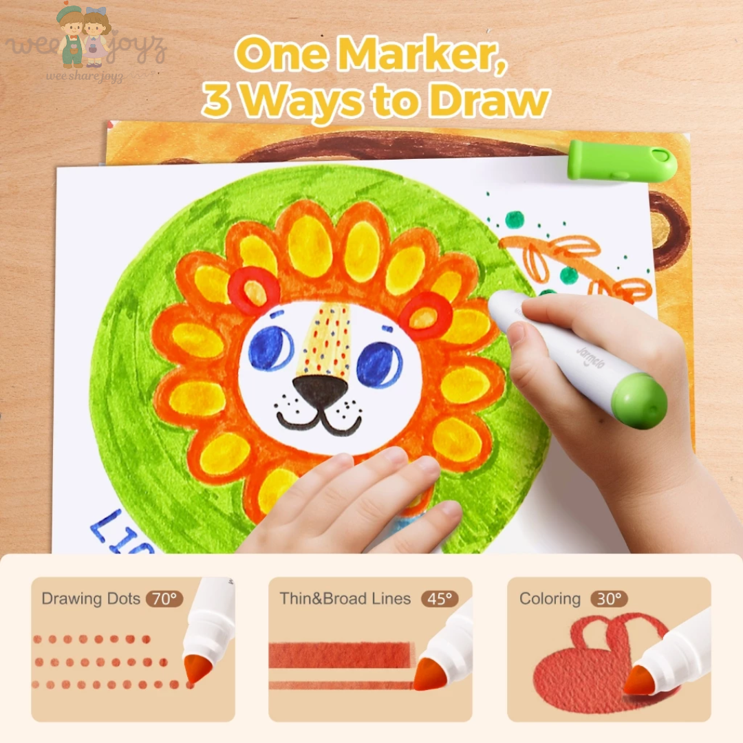 Wash Power Washable Marker [12 Colours][JarMelo]x[Weejoyz]