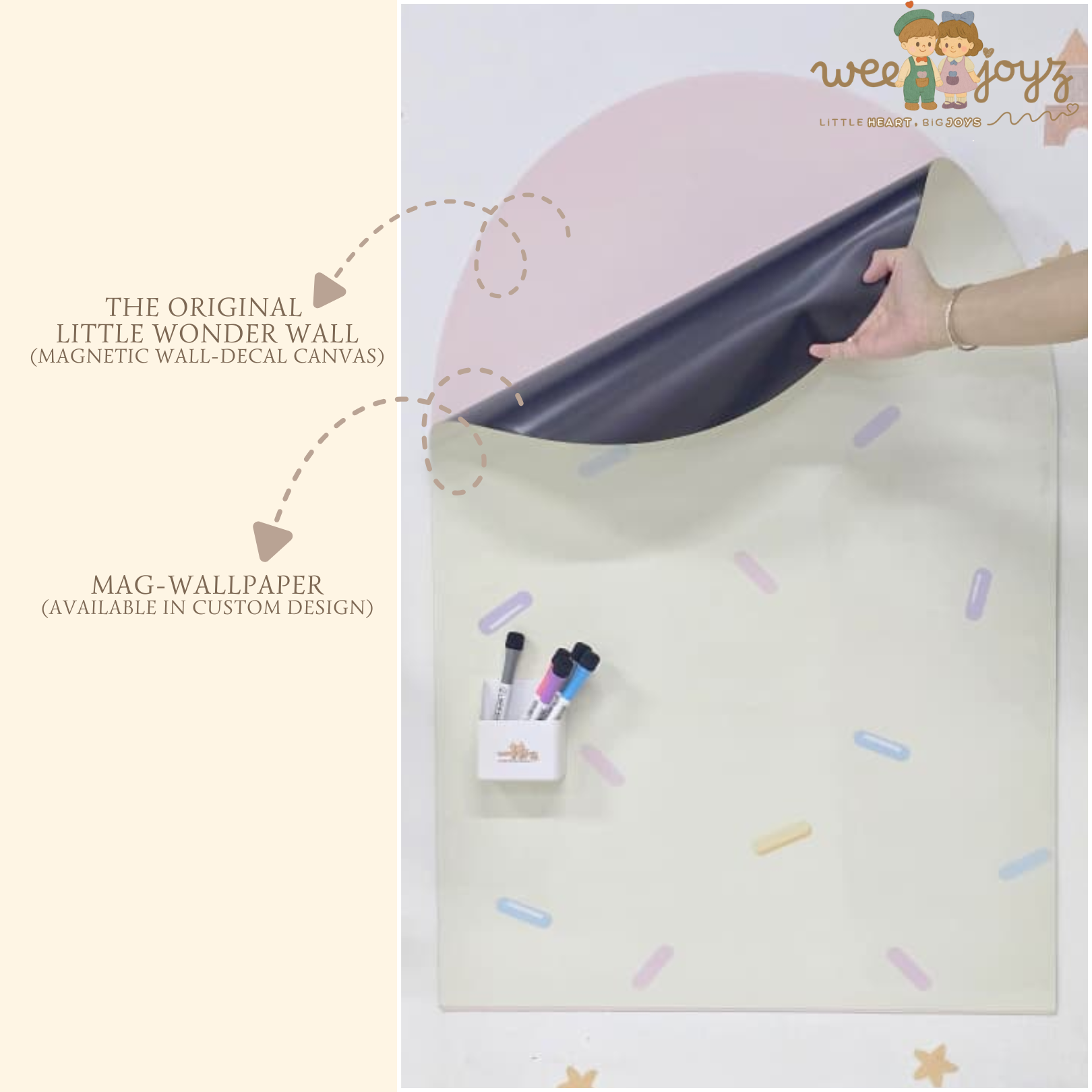 MAG-WALLPAPER [GLOSSY PASTEL CONFETTI][90x60CM][WEEJOYZ]